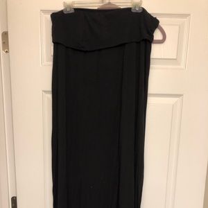 Black maxi skirt